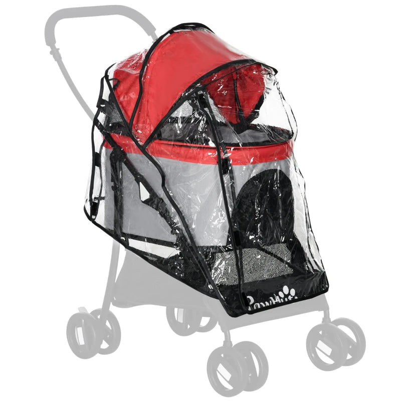 Waterproof Rain Cover for Dog Stroller – Dual Entry Design