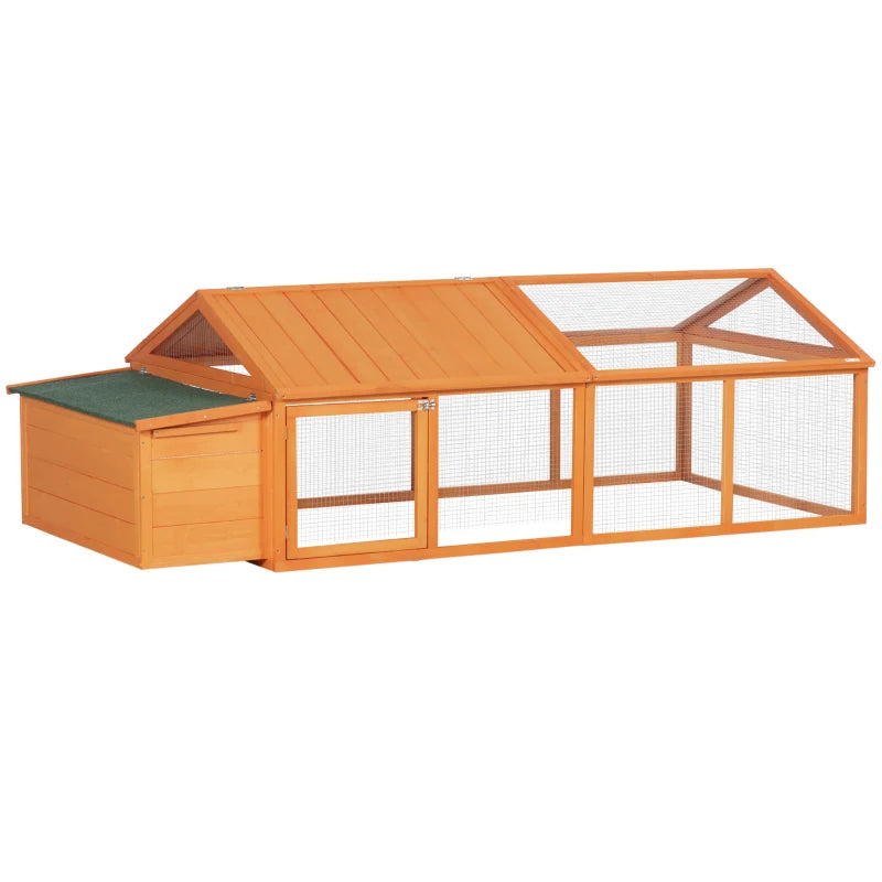 Wooden Coop with Nesting Box & Roof, Fits 4-8 Chickens