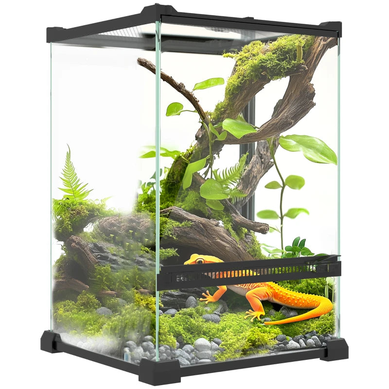 Small Reptile Tank – 12L Vivarium for Lizards & Frogs