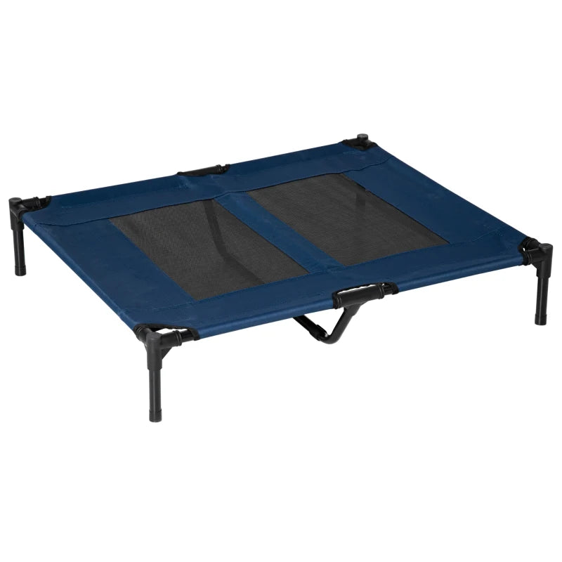 Blue Elevated Pet Bed – Dog & Cat Cot (Large)