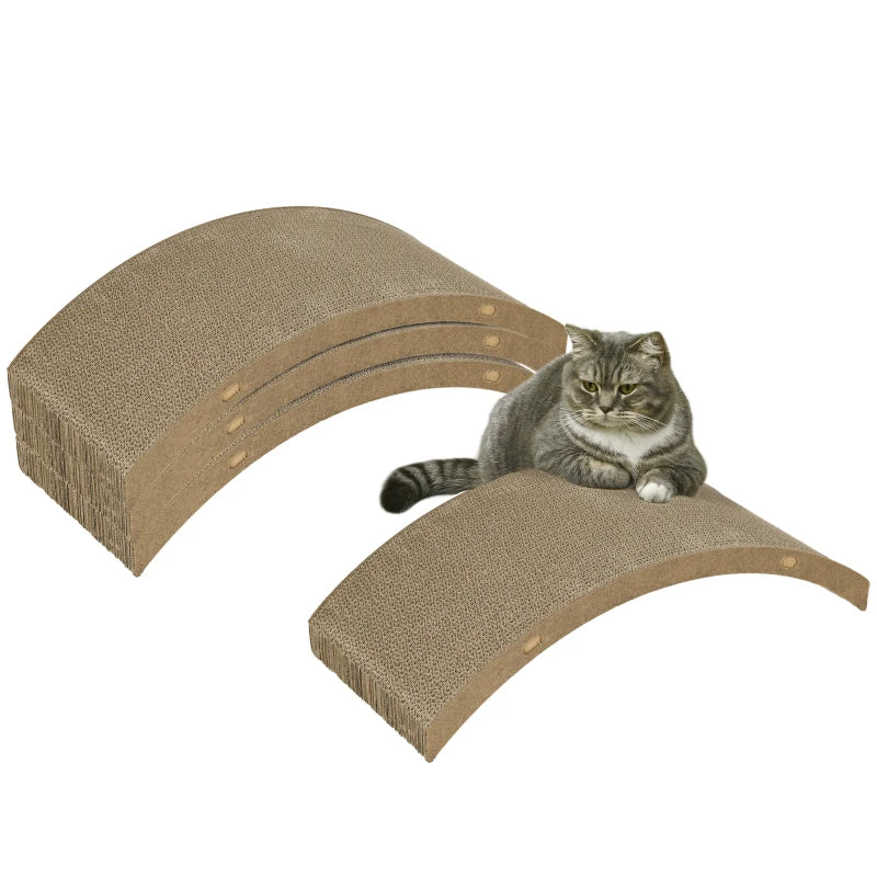 Brown Cat Scratching Board – 4-Piece Treadmill Refill Set (55x26cm)