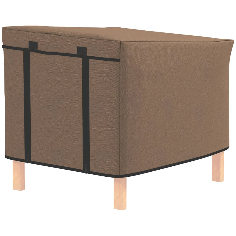 Rabbit Hutch Cover – Water-Resistant, Brown