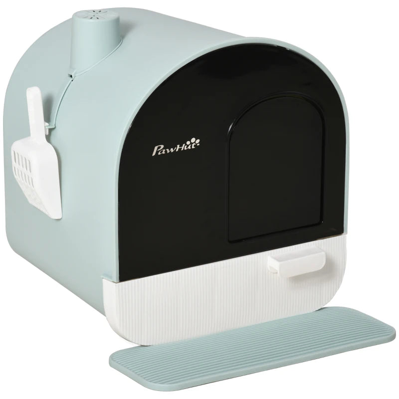 Cat Litter Box Hooded Design with Filter & Scoop