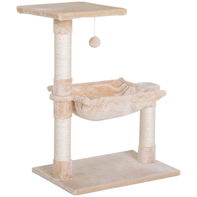 Cat Scratch Post & Hammock for Indoor Cats