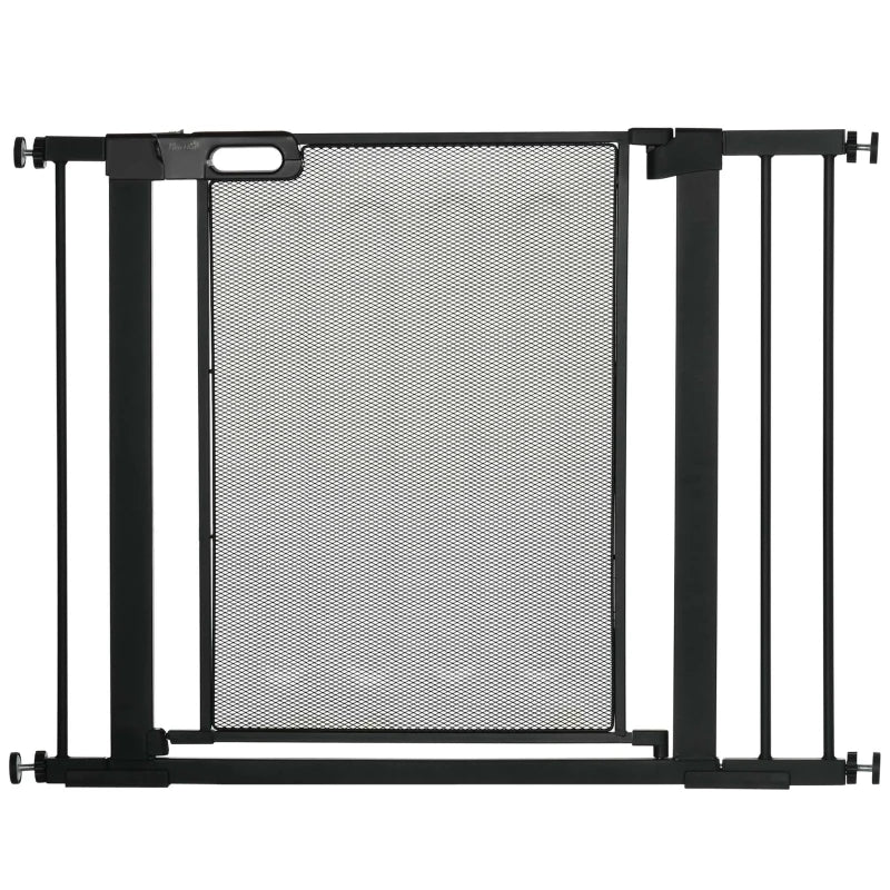Adjustable Pressure Fit Safety Gate for Staircases – 75-103cm Black