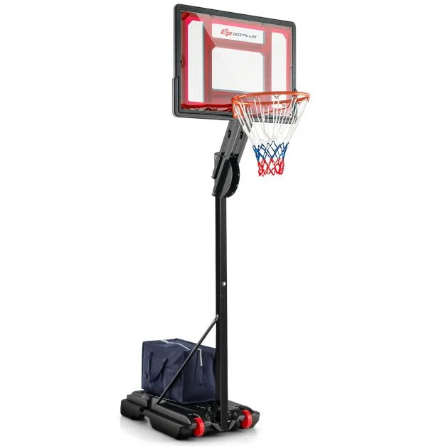 Height-Adjustable Basketball Hoop 1.55–3.1m with Wheels
