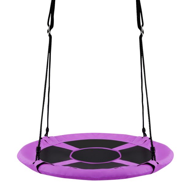 100cm Children’s Flying Saucer Tree Swing with Adjustable Rope for Outdoor Play