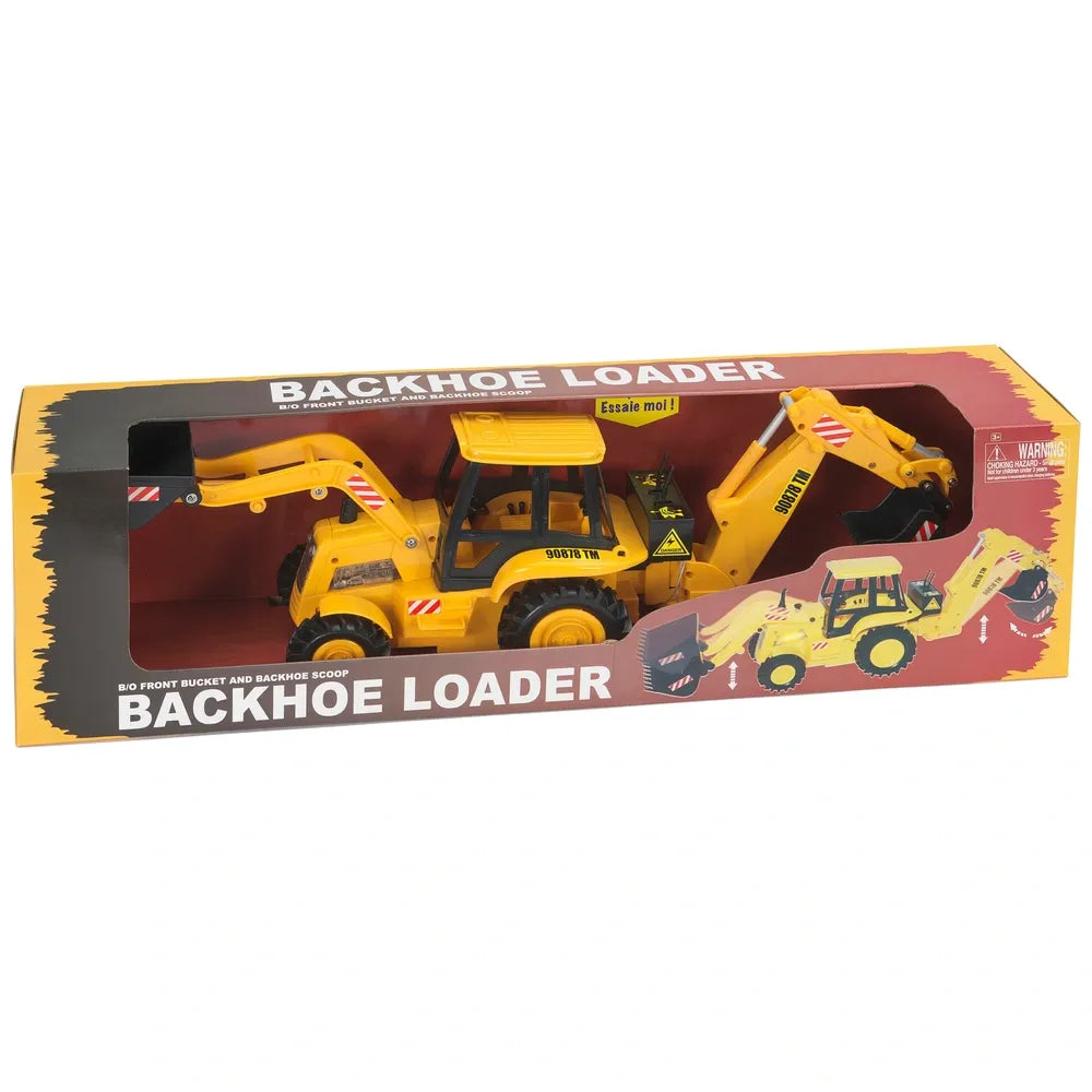 Backhoe Loader Digger Toy for Kids – Construction Vehicle Playset Fun