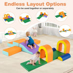 10-Piece Foam Climbing Blocks Set for Crawling, Climbing & Sliding