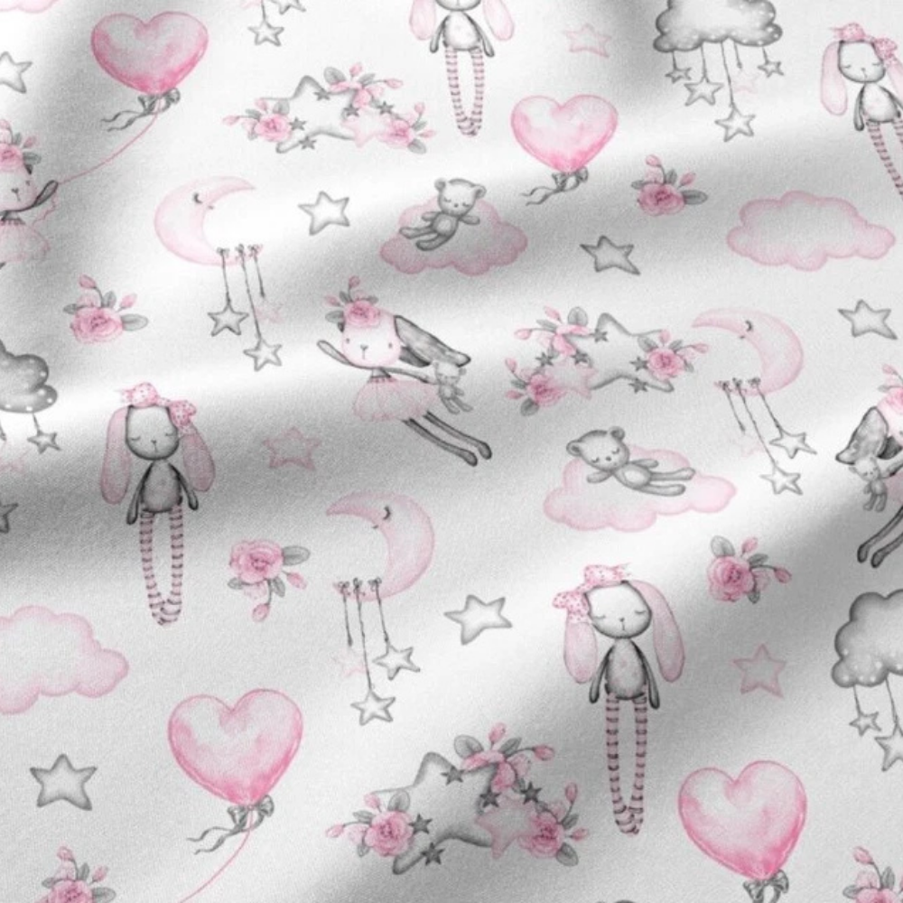 2 Pack 100% Cotton Fitted Sheets for Chicco Next2Me Bedside Crib 55 x 90 cm