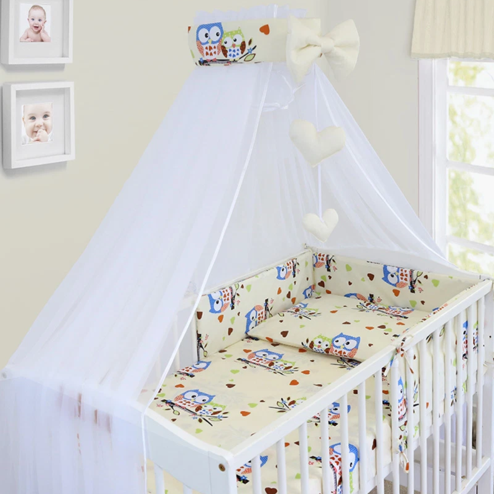Baby Nursery Canopy Drape Mosquito Net with Holder Cot Crib Bed Canopy
