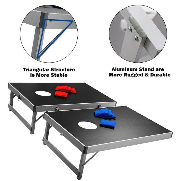 Cornhole Game Board Set with Portable Carry Bag