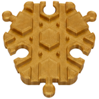 6 Way Wooden Train Track Crossing Intersection Fits Brio Lillabo Bigjigs 3D Printed Pla