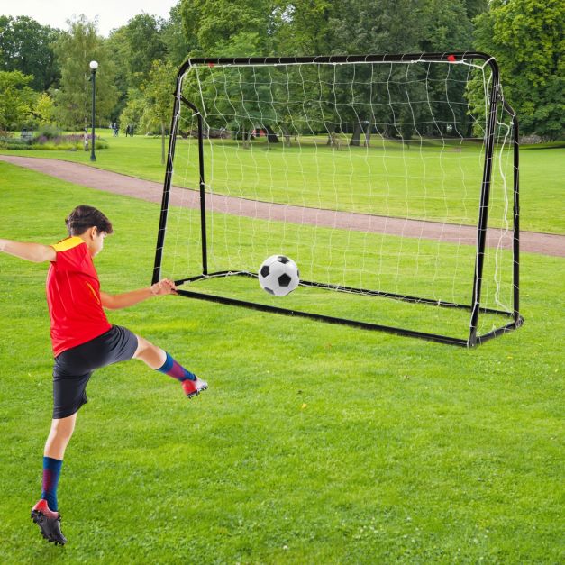 2-in-1 Kids Soccer Rebounder & Goal for Ages 6+
