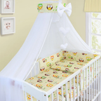 Baby Nursery Canopy Drape Mosquito Net with Holder Cot Crib Bed Canopy