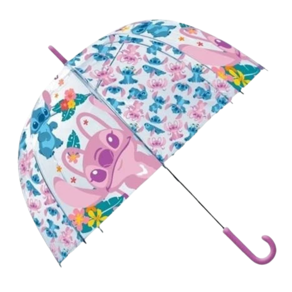Kids Character Dome Umbrella 70cm Windproof Bubble Brolly