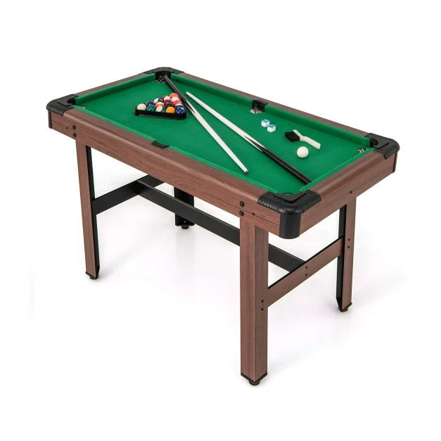 Wooden 122 cm Pool Table for Family Fun – Kids & Adults Friendly