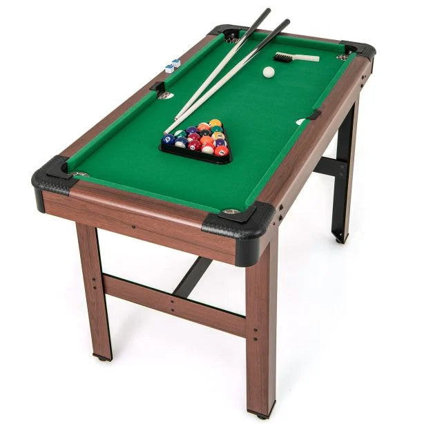 Wooden 122 cm Pool Table for Family Fun – Kids & Adults Friendly
