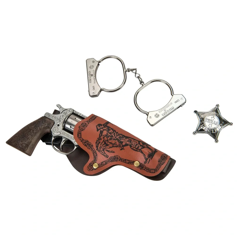 Wild West Diecast Playset with Western Rifle, Pistol & Cowboy Accessories