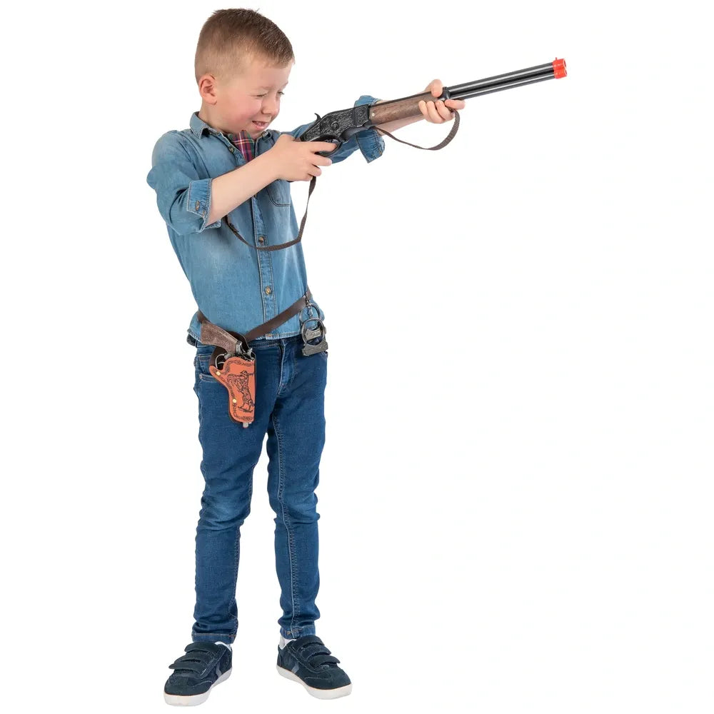 Wild West Diecast Playset with Western Rifle, Pistol & Cowboy Accessories