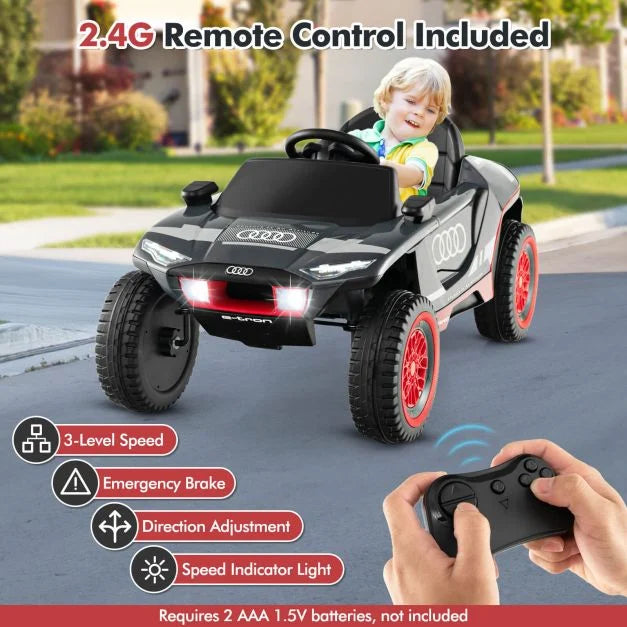 12V Licensed Audi E-Tron Kids Ride-On Racing Car with Remote Control