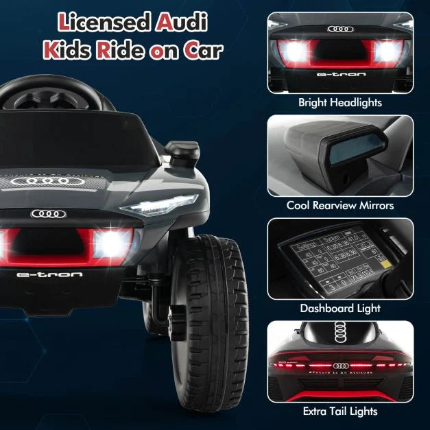 12V Licensed Audi E-Tron Kids Ride-On Racing Car with Remote Control