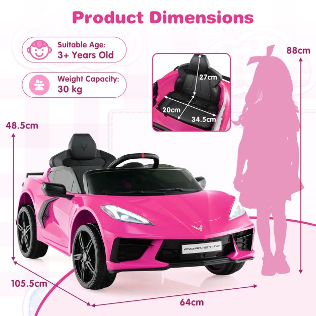 Kids 12V Electric Ride-On Car | Remote Control & LED Lights