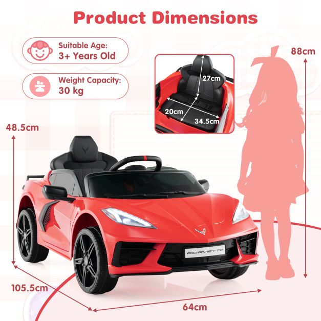 Kids 12V Electric Ride-On Car | Remote Control & LED Lights