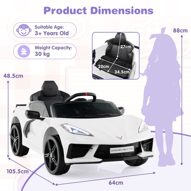 Kids 12V Electric Ride-On Car | Remote Control & LED Lights