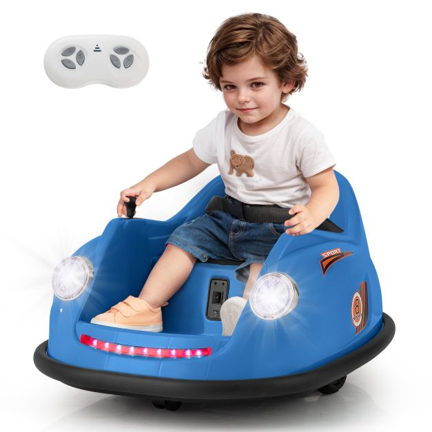 12V Kids Ride-On Bumper Car with Remote Control, Music, and Fun Features