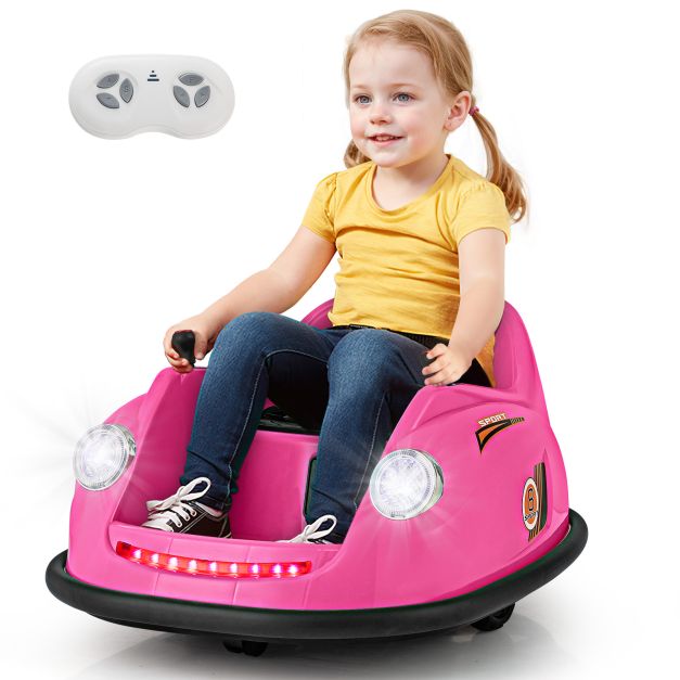 12V Kids Ride-On Bumper Car with Remote Control, Music, and Fun Features
