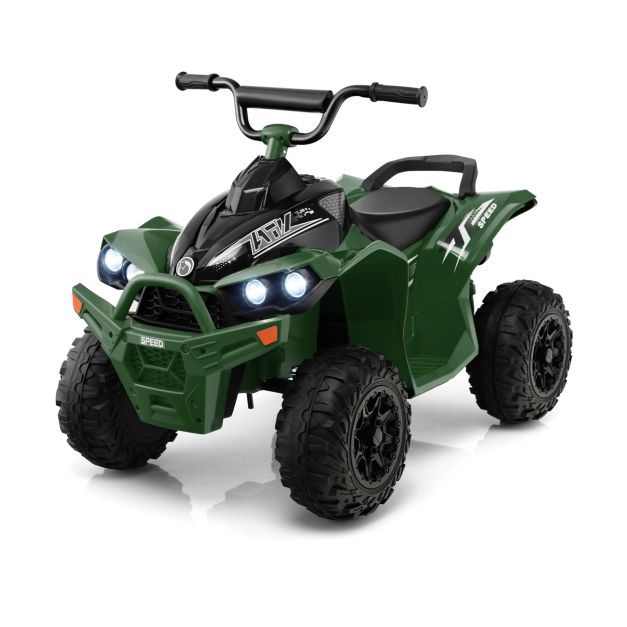 Kids 12V Ride-On ATV | 2-Speed Fun with LED Lights