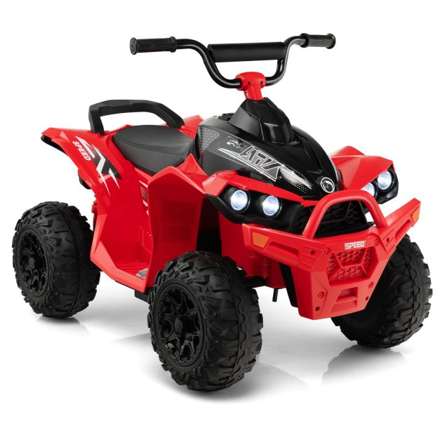 Kids 12V Ride-On ATV | 2-Speed Fun with LED Lights