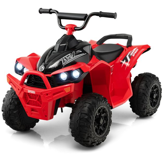 Kids 12V Ride-On ATV | 2-Speed Fun with LED Lights