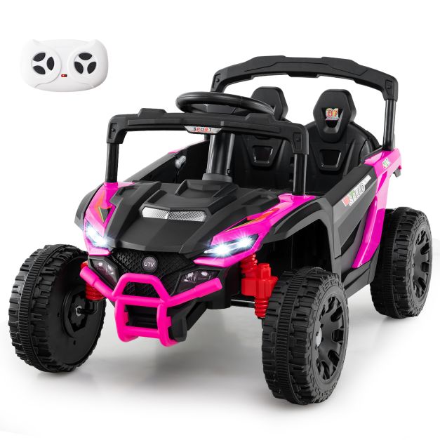 12V Kids Electric UTV Ride-On Car with LED Lights, Music, and Fun Features