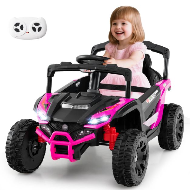 12V Kids Electric UTV Ride-On Car with LED Lights, Music, and Fun Features