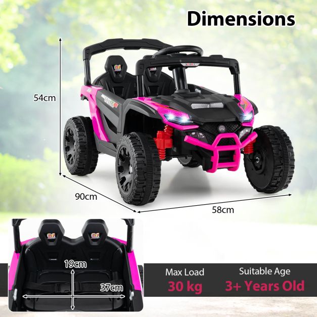 12V Kids Electric UTV Ride-On Car with LED Lights, Music, and Fun Features