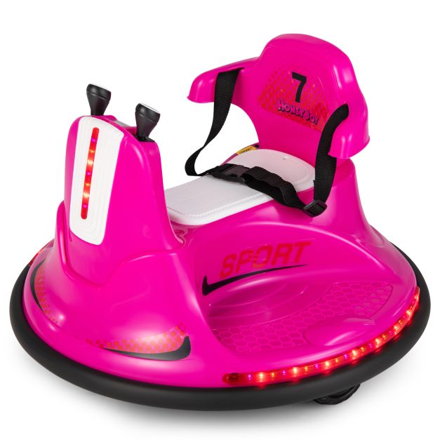 Kids 12V Ride-On Bumper Car with Remote Control & Joysticks