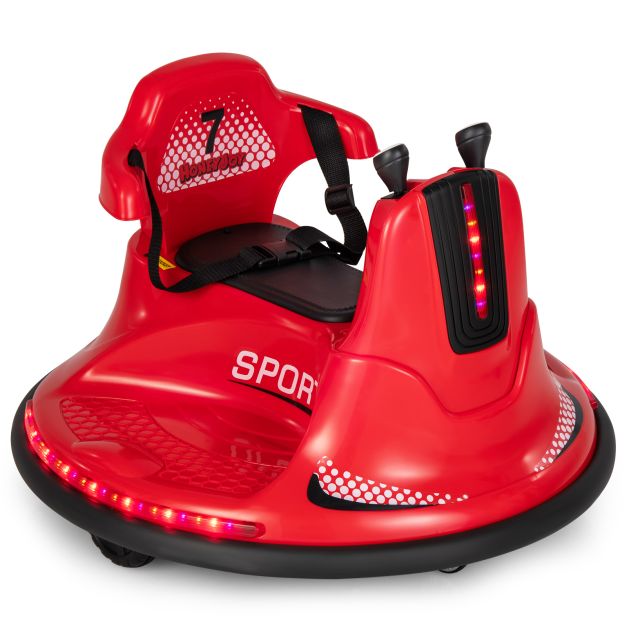 Kids 12V Ride-On Bumper Car with Remote Control & Joysticks