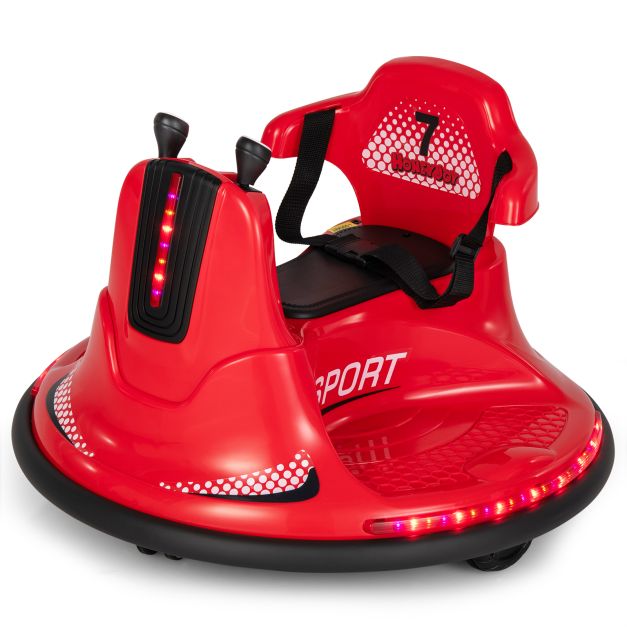 Kids 12V Ride-On Bumper Car with Remote Control & Joysticks