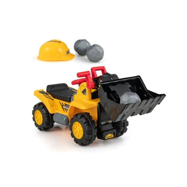 Kids Construction Bulldozer Ride-On with Sound Effects