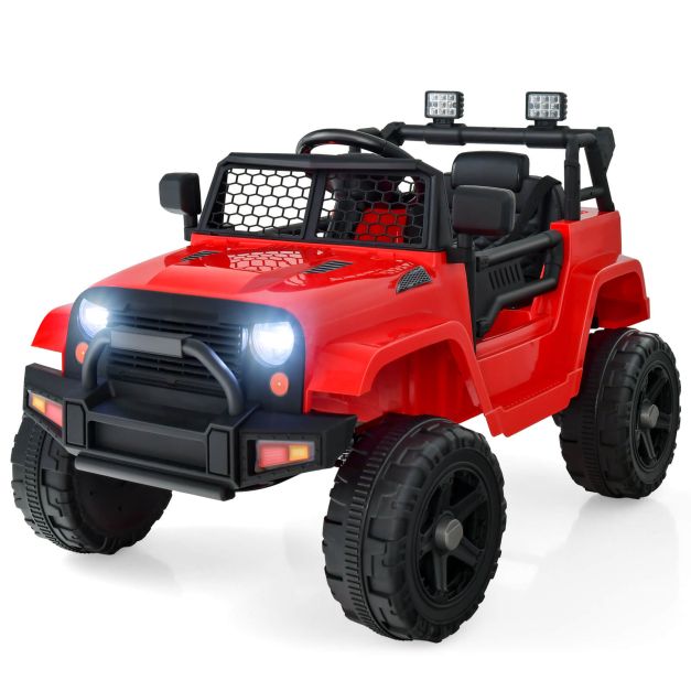 12V Kids Ride-On Car with Remote Control and Built-In Music Features