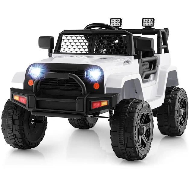 12V Kids Ride-On Car with Remote Control and Built-In Music Features