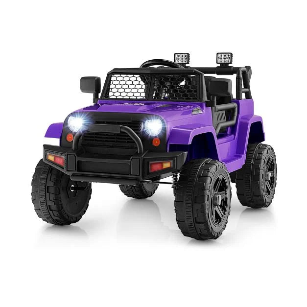12V Kids Ride-On Car with Remote Control and Built-In Music Features
