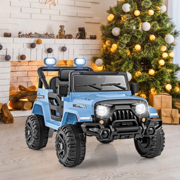 12V Kids Ride-On Truck with Remote Control and 3 Speeds, Lights & Music