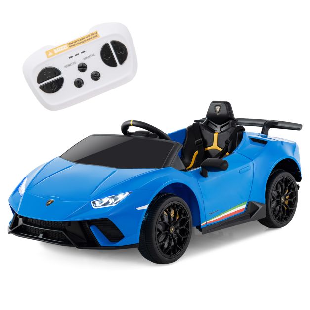 12V Lamborghini Kids Ride-On Car with Remote Control and LED Lights