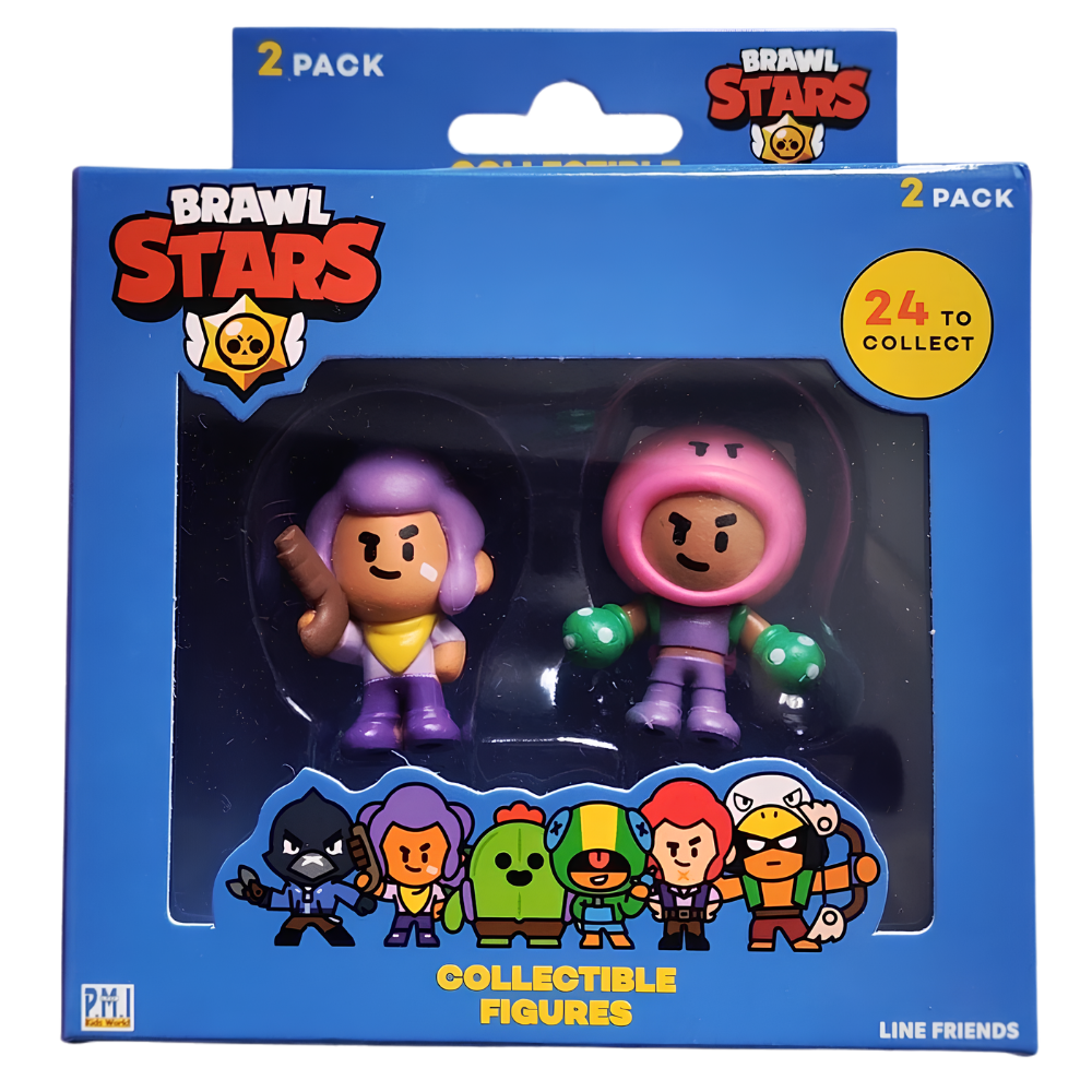 Brawl Stars Series 1 Figure Stamper Keychain LINE Friends Official Collectible Toy