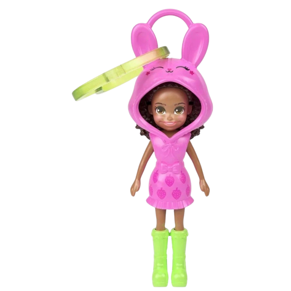 Polly Pocket Accessories Doll Set 9 Cm Trendy Outfit & Mini Dolls Mattel Toy
