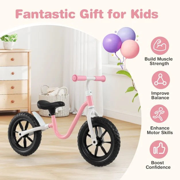 12" Toddler Balance Bike – Adjustable Seat & Handle