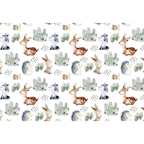 2x Fitted Sheets Compatible with Babylo You & Me Bedside Crib Stars Animals
